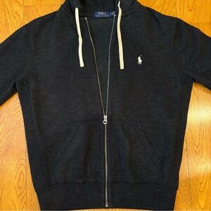 Ralph Lauren Charcoal Grey Hoodie, Small